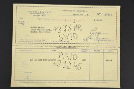 ERROL FLYNN Original signature