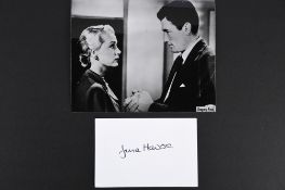 JUNE HAVOC Original signature