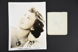 MARGARET LINDSAY Original signature