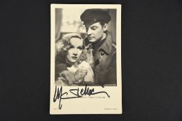MARLENE DIETRICH Original signature