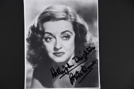 BETTE DAVIS Original signature