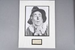 WIZARD OF OZ; SCARECROW, TIN WOODMAN & COWARDLY LION Original Signatures