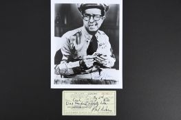 PHIL SILVERS Original signature
