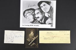 THE MARX BROTHERS Original signatures