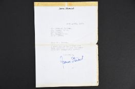 JAMES STEWART Original signature