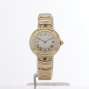 Cartier Vendome 878999 Ladies Yellow Gold Paris Mecanique Diamond Watch