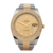 Rolex Datejust 41 126333 Men Yellow Gold & Stainless Steel Diamond Watch