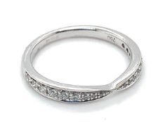Diamond Twist Ring Set In 18K White Gold