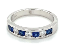 Eternity Ring Set In 18K White Gold