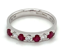 Ruby & Diamond Eternity Ring