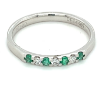 Eternity Ring Set In 18K White Gold