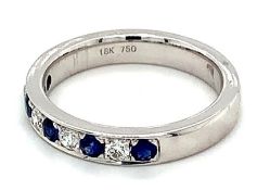 Eternity Ring Set In 18K White Gold