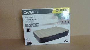 Avenli High Raised Flock Airbed Double - Customer Returns