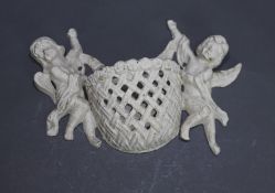 Cast Metal Cherub Wall Bracket