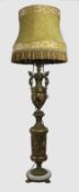 Ornate Brass & Marble Standard Lamp
