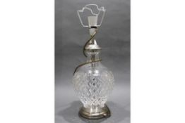 Large Crystal Table Lamp