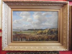 Hector Chalmers Scottish (1849-1943) Signed oil on canvas Gathering Showers