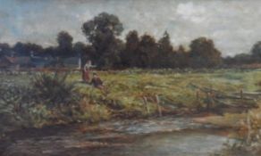 Hector Chalmers Signed Oil Painting Mounted Framed