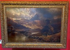 Large Henry Clarence Roe oil painting depicting a Welsh view