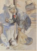 Edna Ginesi (1902-2000) Attrib- original watercolour Curiosities Examined and Expert Advice Given
