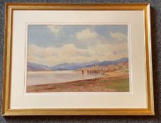 Captain George Drummond Fish signed watercolour 