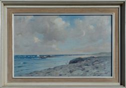 ROBERT RUSSELL MACNEE (SCOTTISH 1880 - 1952), Port Mhor Bay Tiree, signed Oil Painting