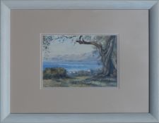 MONOGRAMMED, Coastal Landscape, Watercolour