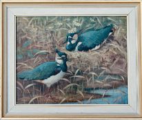 RALSTON GUDGEON RSW (SCOTTISH 1910-1984), Lapwings, signed Oil Painting