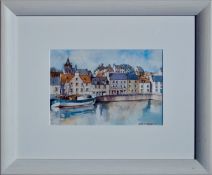 SHIELA R MCDONALD (SCOTTISH), Tranquil Harbour, Signed Watercolour