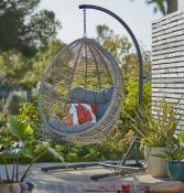 (R5A) 1x Hartington Florence Collection Hanging Chair RRP £280. (H198 x W116 x D118cm)