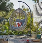 (R16) 1x Hartington Florence Collection Hanging Chair RRP £280. (H198 x W116 x D118cm)