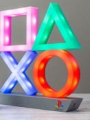 (R1J) 8x Paladone PlayStation Items. 7x Controller Alarm Clock (2x No Box). 1x Icons Light XL.