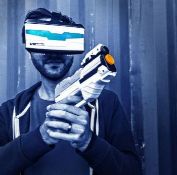 (R2D) 4x VR Real Feel Alien Blasters 3D Reality Simulator