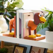 (R2A) 9 Items. 2x Disney Pixar Toy Story Bookends. 4x Red5 Nano Drone. 1x Ingenious Car Vac With US