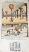 1981 Guinness Calendar Month Print John Ireland 