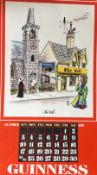 1976 Vintage Guinness Calendar Print –Pub Names” Artwork *2