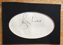 Autographed Card by Legend Roger Moore with 3- 6