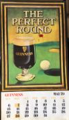 1979 Vintage Guinness Calendar Month Print – The Perfect Round –