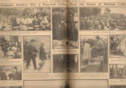 Original 1922 Newspaper The Funeral of Michael Collins Report & Images