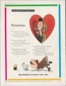 Original 1960 Guinness Print –Paradogs” G.E. 3386.A