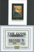 Marilyn Monroe Personal Used Worn Swatch of Clothing