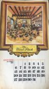 GUINNESS 1974 Calendar Prints 