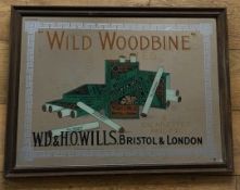 Vintage Pictorial Advertising Framed Mirror 