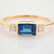 HRD Antwerp Certificated 14K Rose/Pink Gold Diamond Ring (Total 1 Ct. Stone)