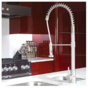 New (U26) Abode Stalto Professional Kitchen Tap In Stainless Steel. RRP £569.00. Creating A Be...