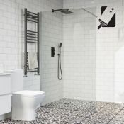 New (U35) 1200mm - 10mm - Premium Frameless Easy clean Wet room Panel. RRP £549.99. 10mm British...