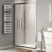New Twyford's 1100mm - 8mm - Designer Easy clean Sliding Shower Door. RRP £429.99. 8mm Easycl...