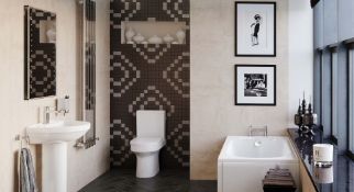 New & Boxed Lauruc Close Coupled WC Inc Soft Close Toilet Seat. RRP £495.00.Close Coupled Wc ...