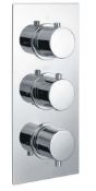 New (C129) Round Triple Concealed Control Shower Valve ÐChrome