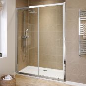New (Aa17) 1500mm - 6mm - Elements Sliding Shower Door. RRP £299.99.6mm Safety Glass Fully W...